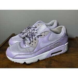Nike Air Max 90 SE Mesh GS 7Y EUR 40 Violet Mist Purple 880305-500 Sneakers